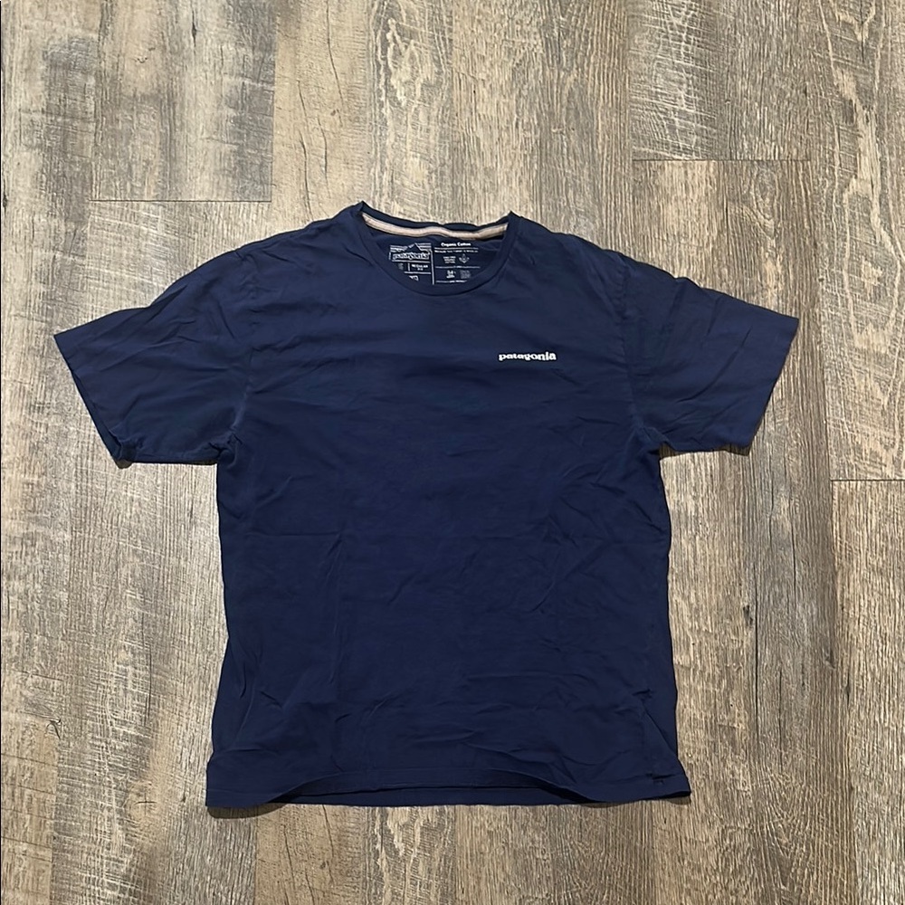 Patagonia Blue Short Sleeve Tee Relaxed Fit